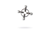 Metal Silver Metal Nipple Clamp 2 Piece - - Nipple and Clit Clamps